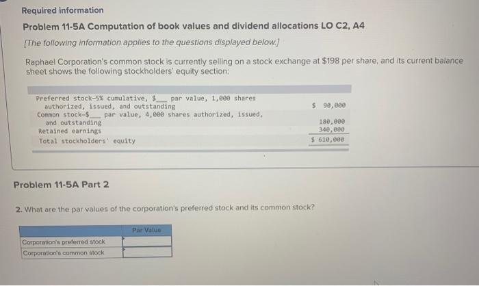 allocations LO C2, A4 [The following information applies to the questions displayed