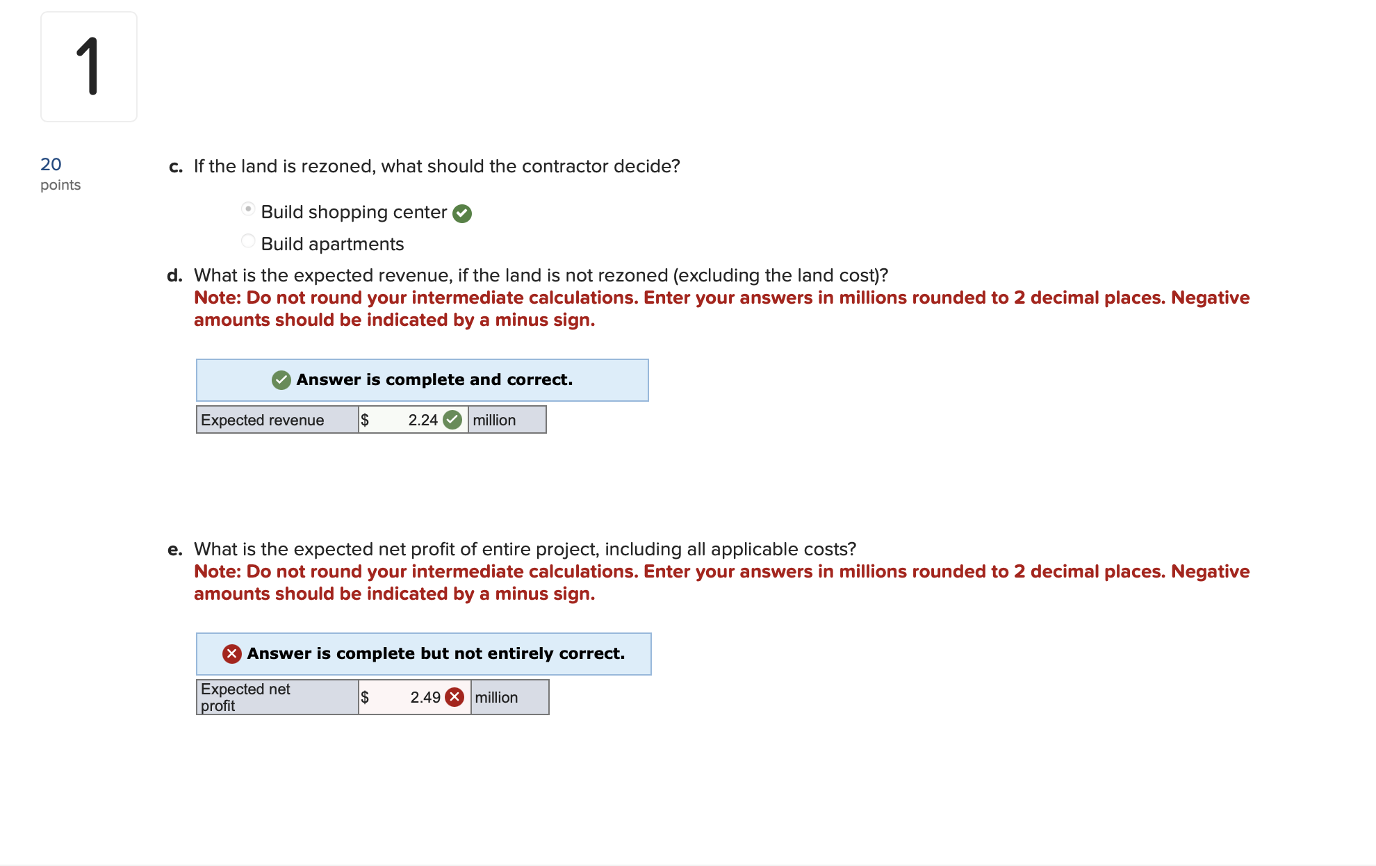 can you please label the final answer as A. or E. ,