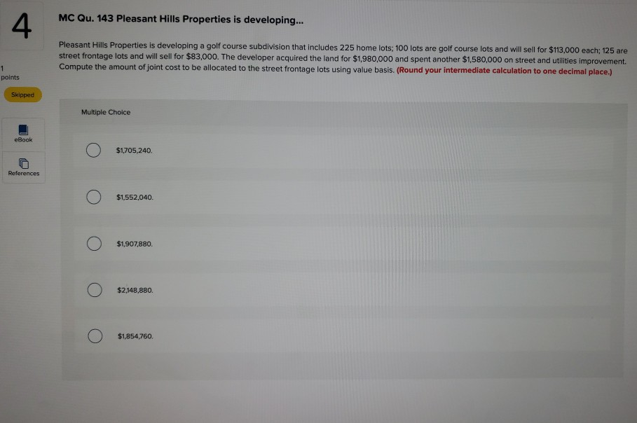 MC Qu. 143 Pleasant Hills Properties is developing... 4 Pleasant Hills