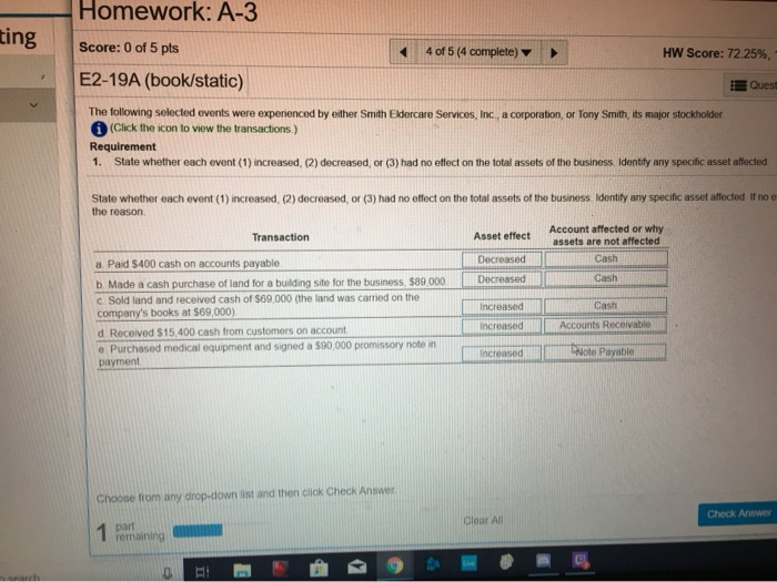  what am i doing wrong? ting Homework: A-3 Score: 0 of