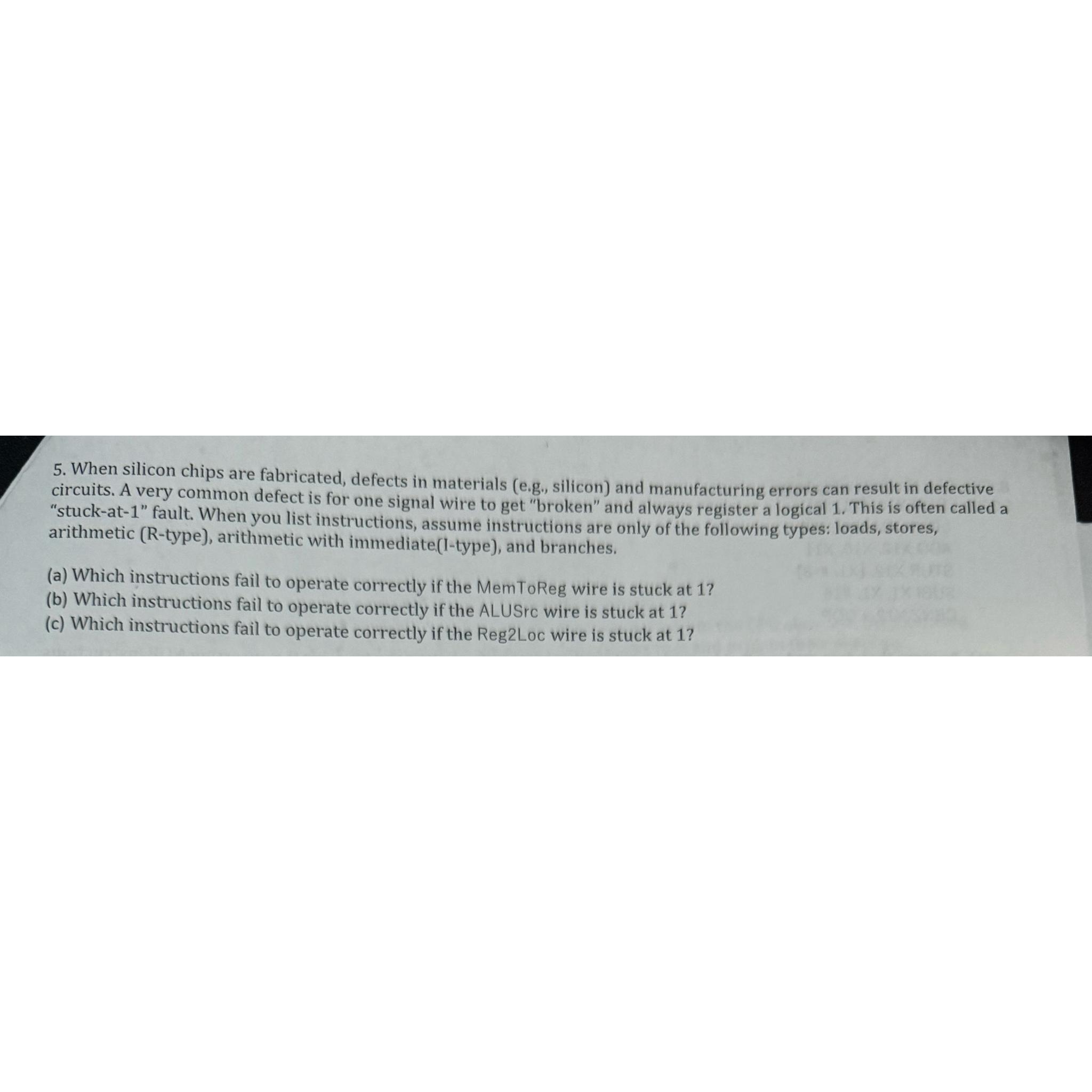  When silicon chips are fabricated, defects in materials (e.g., silicon) and