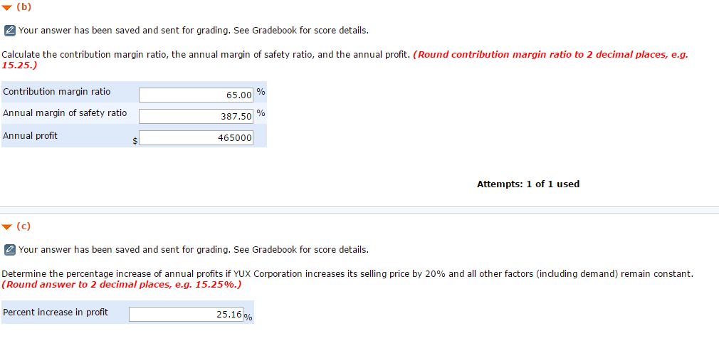 IN PARTICULAR !! Question 34 YUX Corporation sells a single product for