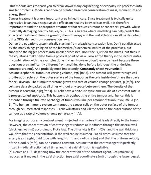  This module aims to teach you to break down many engineering