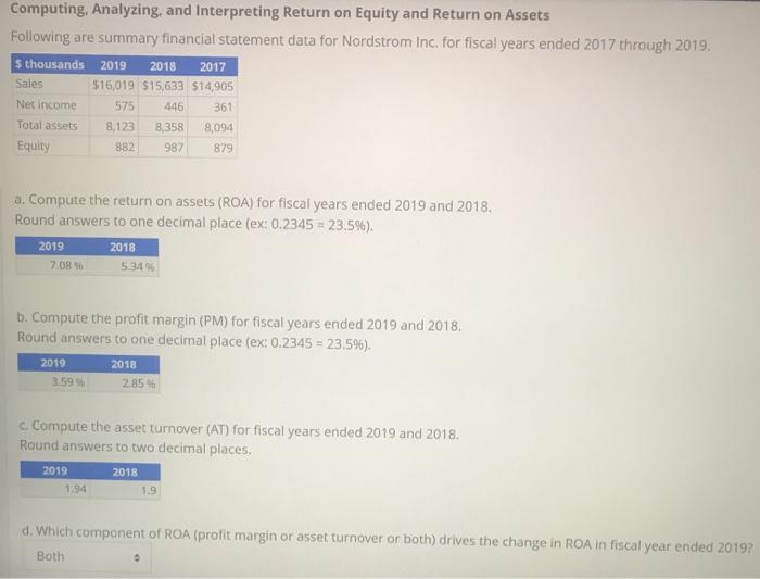 please help show work to solve 2017 Computing, Analyzing, and Interpreting Return