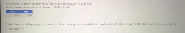 on Equity and Return on Assets Following are summary financial statement data