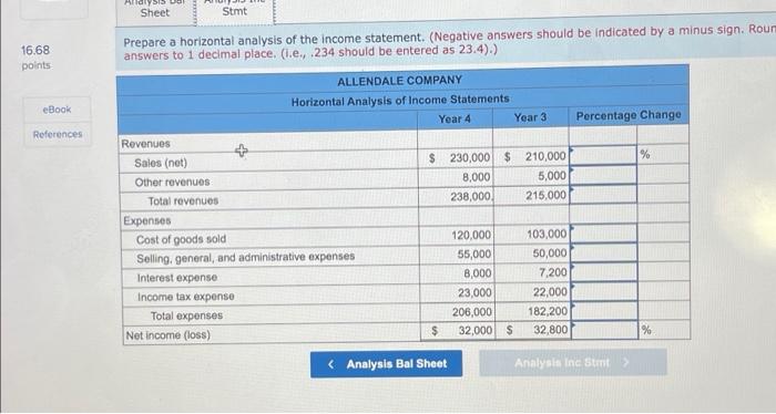 Round your answ place. (i.e., .234 should be entered as 23.4).) ALLENDALE