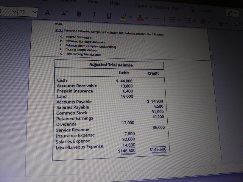 View Help Open in Desktop App A BI U ON A