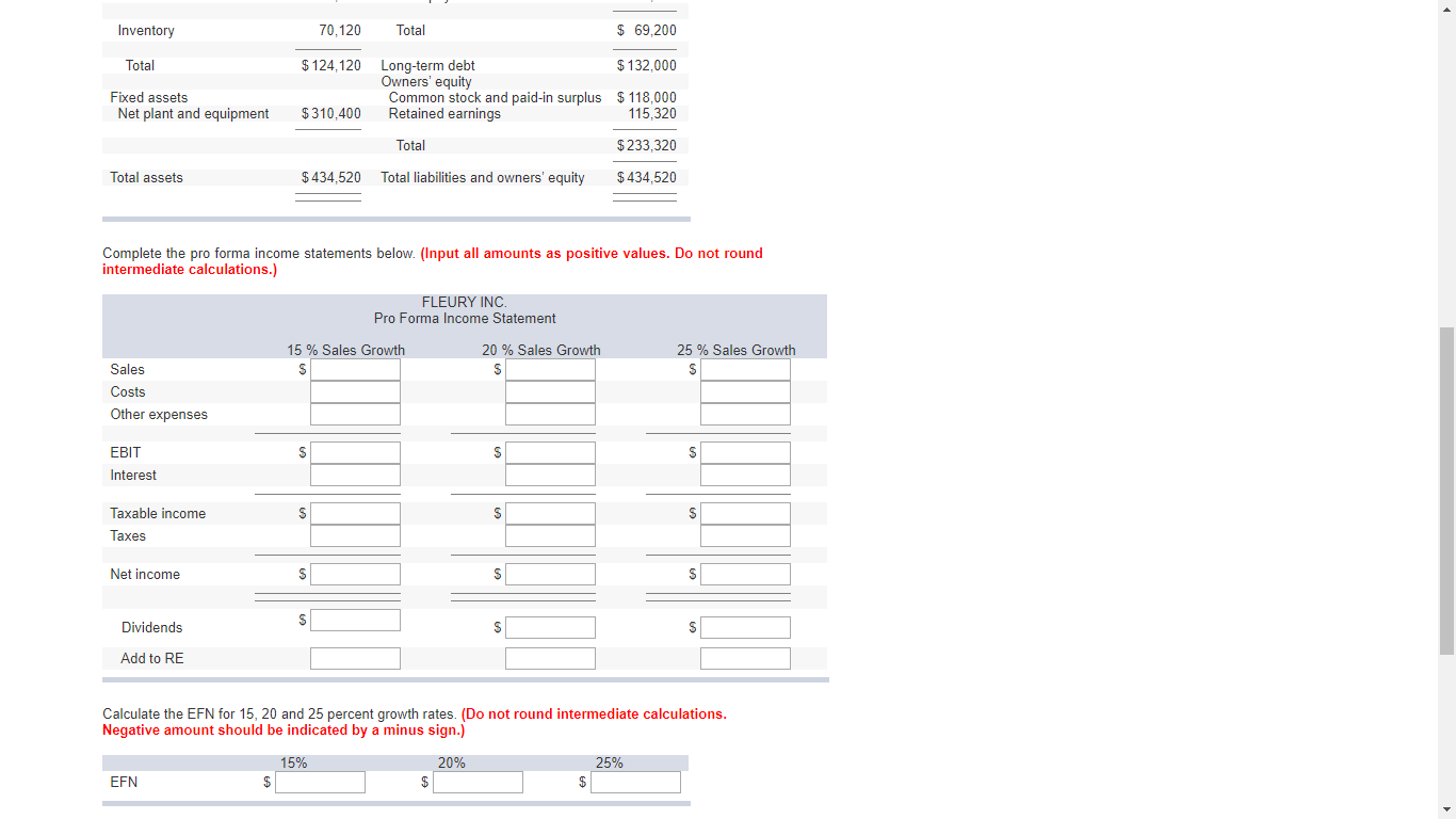 Inc., follow. Interest expense will remain constant; the tax rate and the