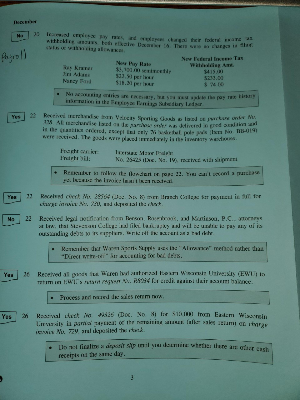  Need help classifying what each type of transaction is. Either: 1)