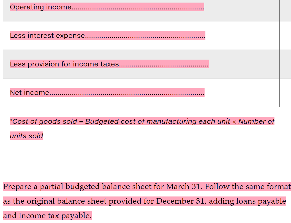 a policy that states that each month's ending inventory of finished goods