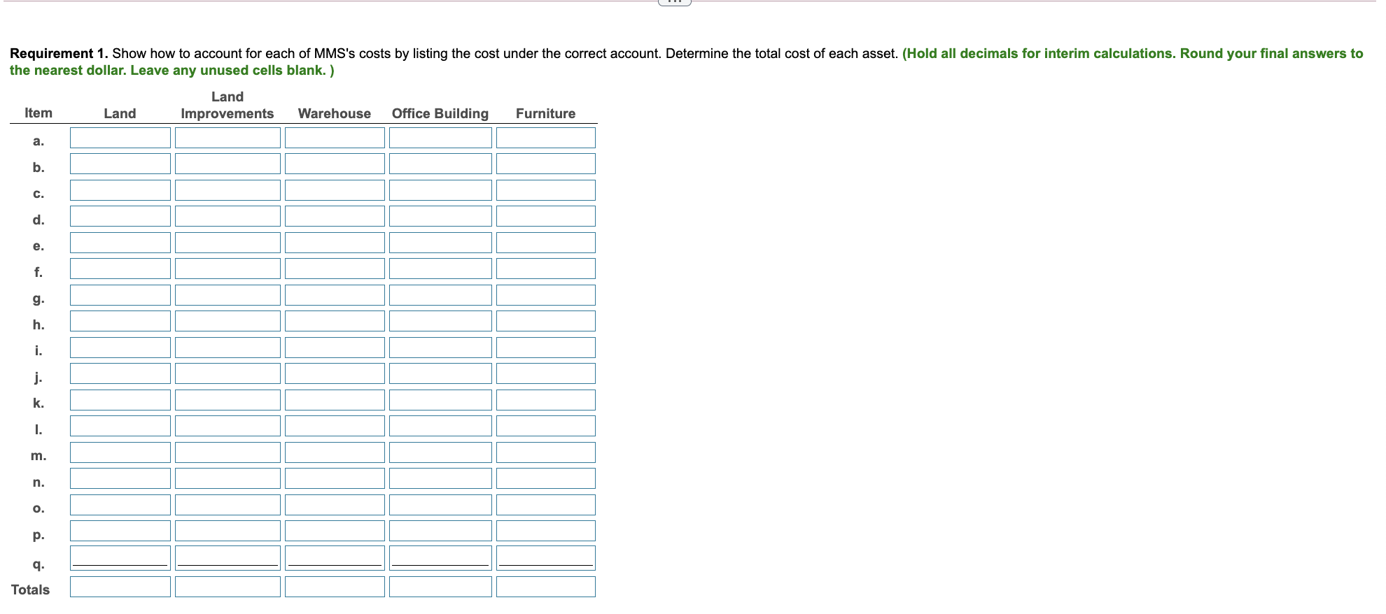 equipment) Blank three Current assets, (property, plant, and equipment) Blank four: Cash,