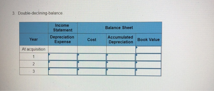 me) 2. 2.85 points value: E9-7 Computing Depreciation under Alternative Methods [LO