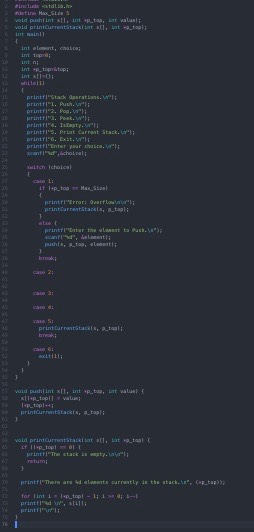 Complete C code functions for all 6 cases. provide pseudocodes for each