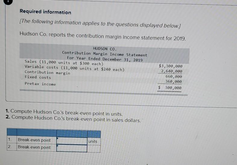 If possible can I get explanation with each question. Required information