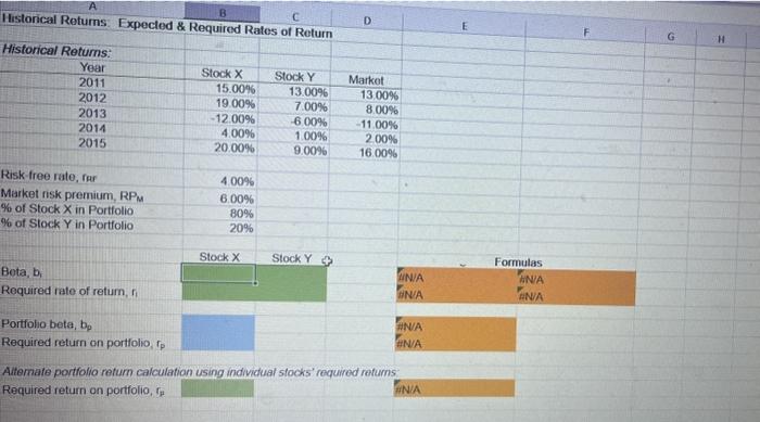 risk-free rate is 4% and the market nisk premium is 6%. The