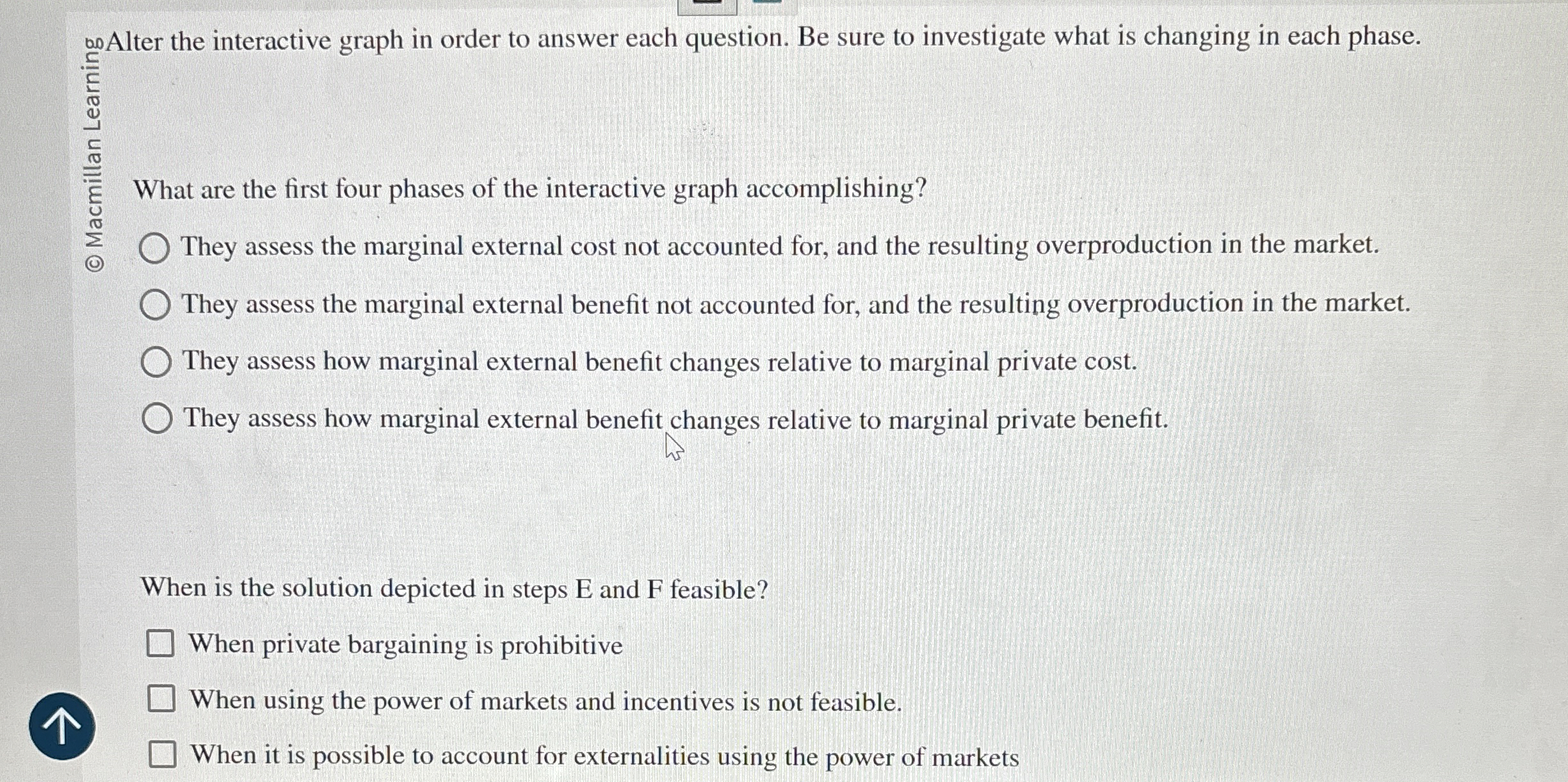  onAlter the interactive graph in order to answer each question. Be