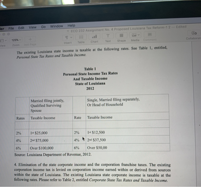  Her File Edit View Go Window Help 7 ECO 232 Assignment
