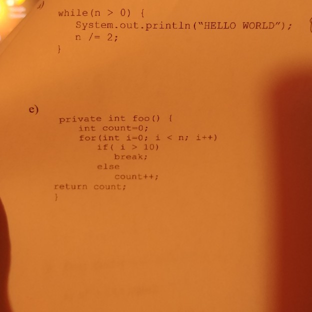 state big O or big theta complexity explain please while (n