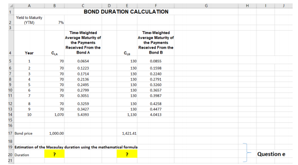 . Consider two bonds A and B with payments , where =