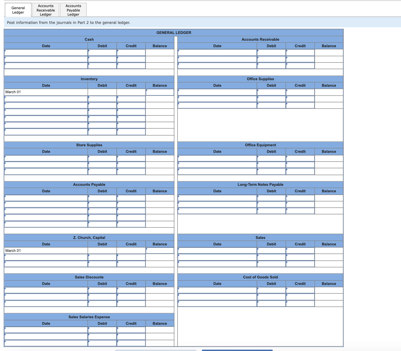 the tables are. Problem 7-1A (Algo) Special journals, subsidiary ledgers, trial balance