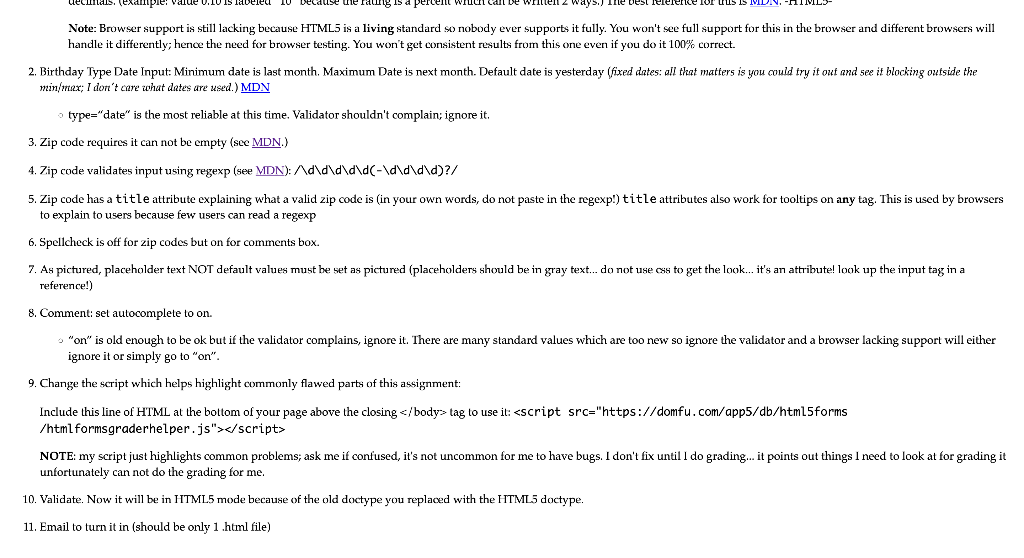 2. After validating and making sure it submits and clicking labels selects