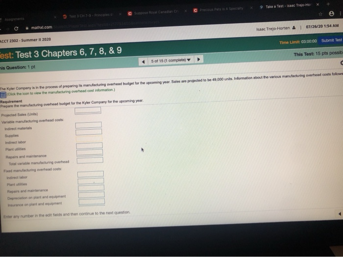 Trejo Horten Time Limi oters 6, 7, 8, & 9 TE 5