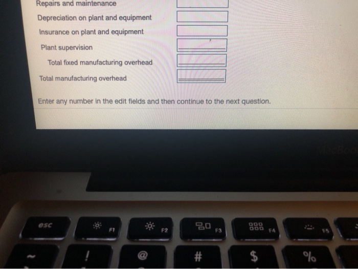 of 15 (1 complete) preparing its manufacturing overhead budget for the upcoming