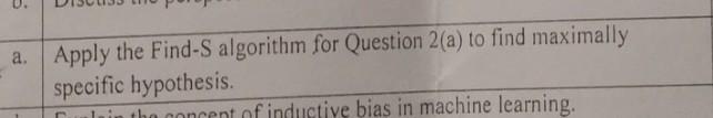 maximally specific hypothesis A bank stores its customer loan details in a