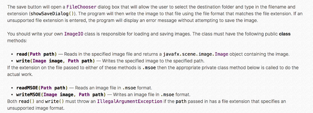 instructor. The program itself will be capable of reading and writing multiple