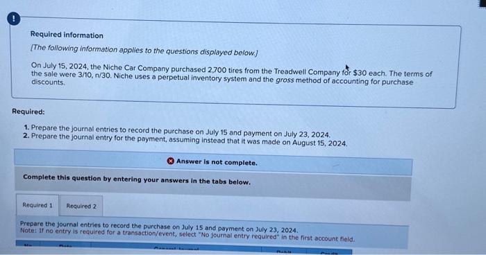  please help. will thumbs up if correct. Required information [The following