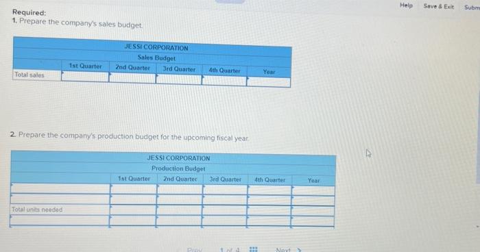 Production Budgets (LO2. CC5, 6) - EDITED The marketing department of Jessi