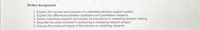  please answer the following questions written assignment L9 Written Assignment 1.