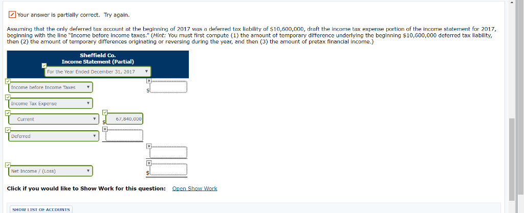 Please help complete this exercise. Exercise 19-17 Sheffield Co. establishes a $106,000,000
