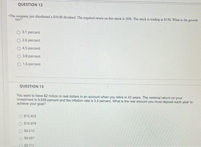 Company ABC currently has sales of $1,000. The expected growth of sales