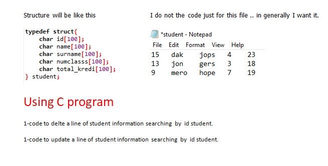 Structure will be like this I do not the code just
