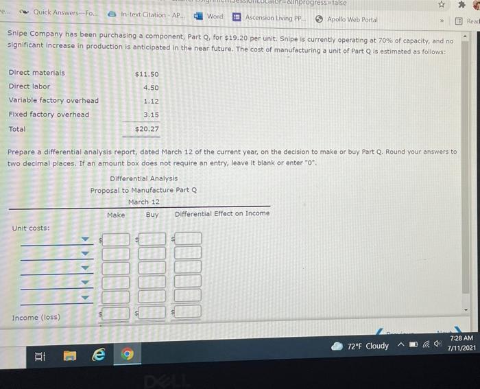  anprogress false ** Quick Answers--Fo... e Intext Citation AP... Word 12
