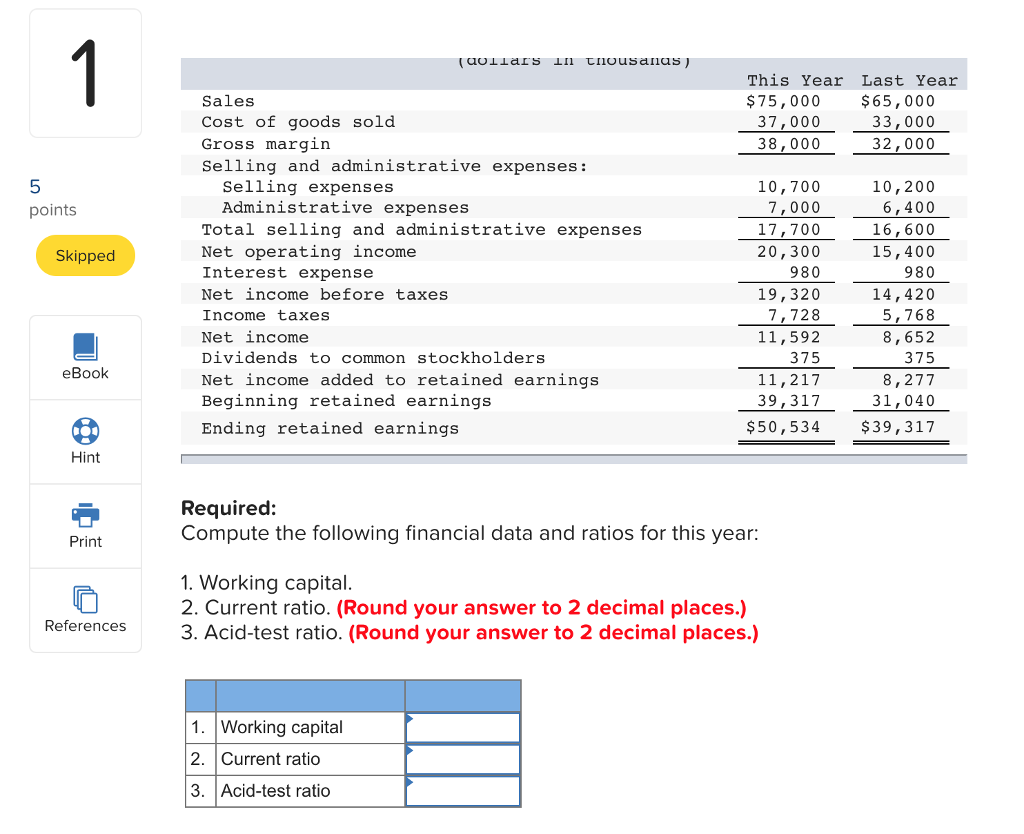 the year ending December 31 appear below. The company did not issue
