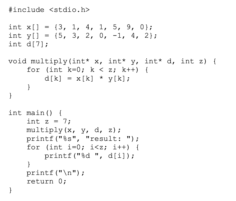 Translate this C code into RISC-V assembly: int x[ 3, 1, 4,