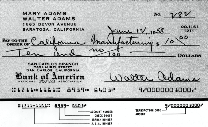 Given this check below, 1. From the following options, which are the