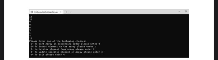  Write a C program that build one dimension array of integers,