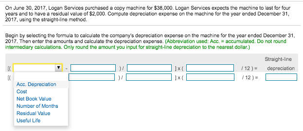 On June 30, 2017, Logan Services purchased a copy machine for