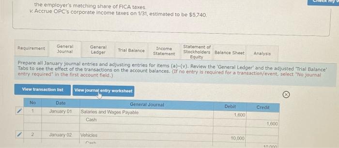 information is relevant to the first month of operations in the following