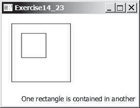 the center coordinates, width, and height of two rectangles from the command