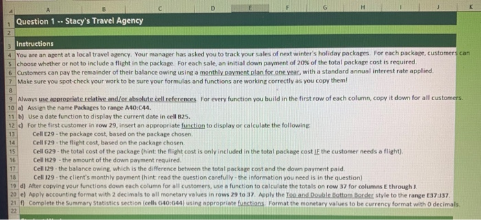  please disregard the excel question B D Question 1 -- Stacy's