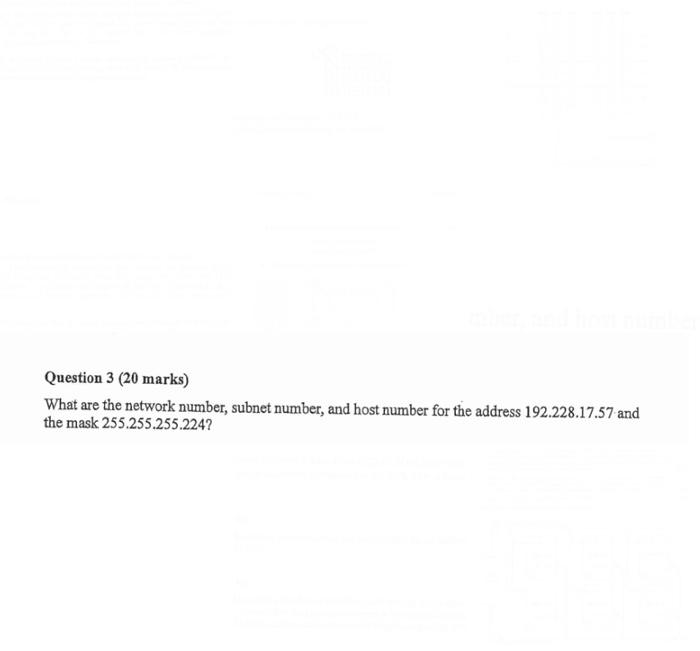 Hi i need the full answer thanks Question 3 ( 20 marks)