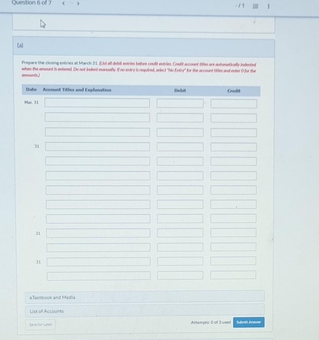 Ltd as at March 31, 2021, was as follews. Prepare the dosing