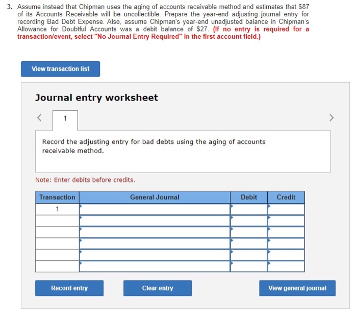 unadjusted trial balance at its year-end Debits S 3,700 Credits Accounts Receivable