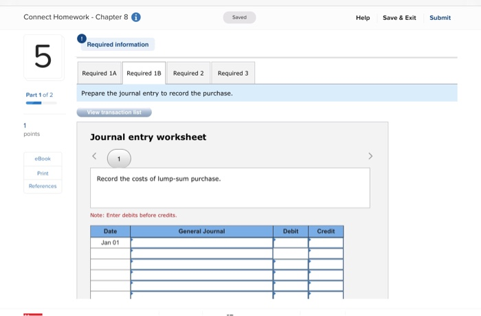 5 Required information Problem 8-1A Plant asset costs; depreciation methods LO C1,