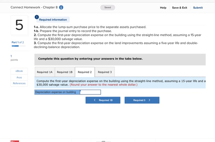 of 2 Timberly Construction makes a lump-sum purchase of several assets on