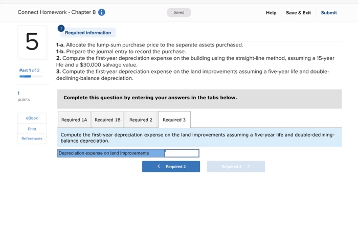 January 1 at a total cash price of $850,00o. The estimated market